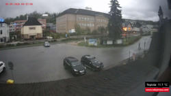 Střed obce Rokytnice nad Jizerou
