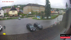 Střed obce Rokytnice nad Jizerou