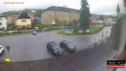 Střed obce Rokytnice nad Jizerou