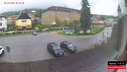 Střed obce Rokytnice nad Jizerou
