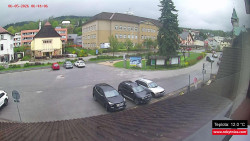 Střed obce Rokytnice nad Jizerou
