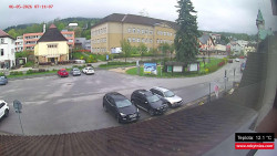 Střed obce Rokytnice nad Jizerou