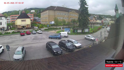 Střed obce Rokytnice nad Jizerou