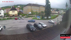 Střed obce Rokytnice nad Jizerou