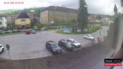 Střed obce Rokytnice nad Jizerou