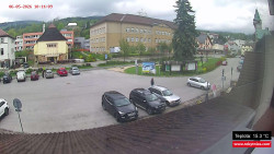 Střed obce Rokytnice nad Jizerou