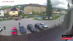 Střed obce Rokytnice nad Jizerou