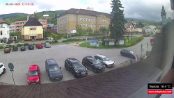 Střed obce Rokytnice nad Jizerou