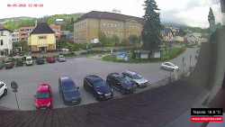 Střed obce Rokytnice nad Jizerou