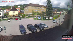 Střed obce Rokytnice nad Jizerou