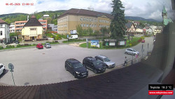 Střed obce Rokytnice nad Jizerou