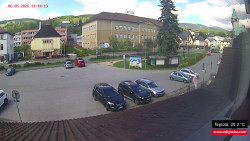 Střed obce Rokytnice nad Jizerou
