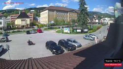 Střed obce Rokytnice nad Jizerou