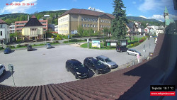 Střed obce Rokytnice nad Jizerou