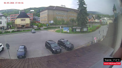 Střed obce Rokytnice nad Jizerou