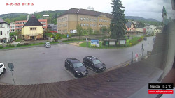 Střed obce Rokytnice nad Jizerou