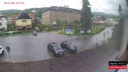 Střed obce Rokytnice nad Jizerou