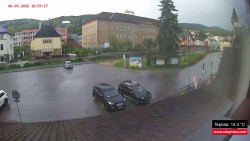 Střed obce Rokytnice nad Jizerou