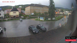 Střed obce Rokytnice nad Jizerou