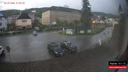 Střed obce Rokytnice nad Jizerou