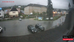 Střed obce Rokytnice nad Jizerou