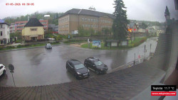 Střed obce Rokytnice nad Jizerou