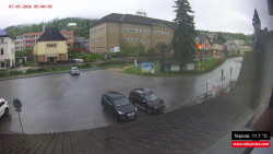 Střed obce Rokytnice nad Jizerou