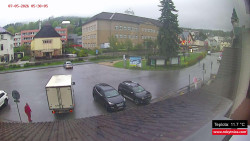 Střed obce Rokytnice nad Jizerou