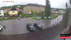Střed obce Rokytnice nad Jizerou