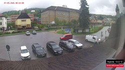 Střed obce Rokytnice nad Jizerou