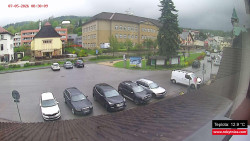 Střed obce Rokytnice nad Jizerou