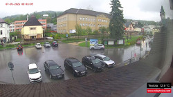 Střed obce Rokytnice nad Jizerou