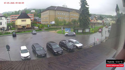 Střed obce Rokytnice nad Jizerou