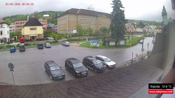 Střed obce Rokytnice nad Jizerou