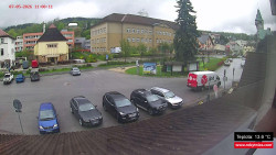 Střed obce Rokytnice nad Jizerou