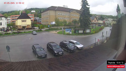Střed obce Rokytnice nad Jizerou