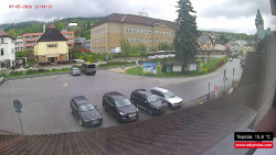 Střed obce Rokytnice nad Jizerou