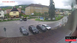 Střed obce Rokytnice nad Jizerou