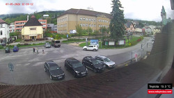Střed obce Rokytnice nad Jizerou