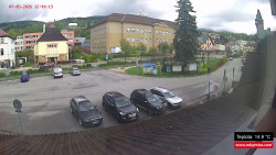 Střed obce Rokytnice nad Jizerou