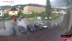 Střed obce Rokytnice nad Jizerou