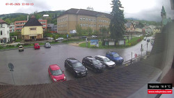 Střed obce Rokytnice nad Jizerou