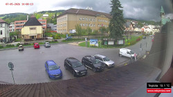 Střed obce Rokytnice nad Jizerou