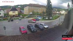 Střed obce Rokytnice nad Jizerou