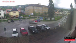 Střed obce Rokytnice nad Jizerou