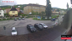 Střed obce Rokytnice nad Jizerou