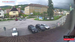 Střed obce Rokytnice nad Jizerou