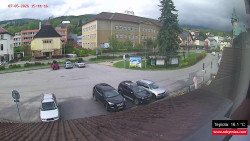 Střed obce Rokytnice nad Jizerou
