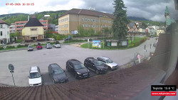 Střed obce Rokytnice nad Jizerou
