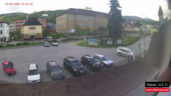 Střed obce Rokytnice nad Jizerou